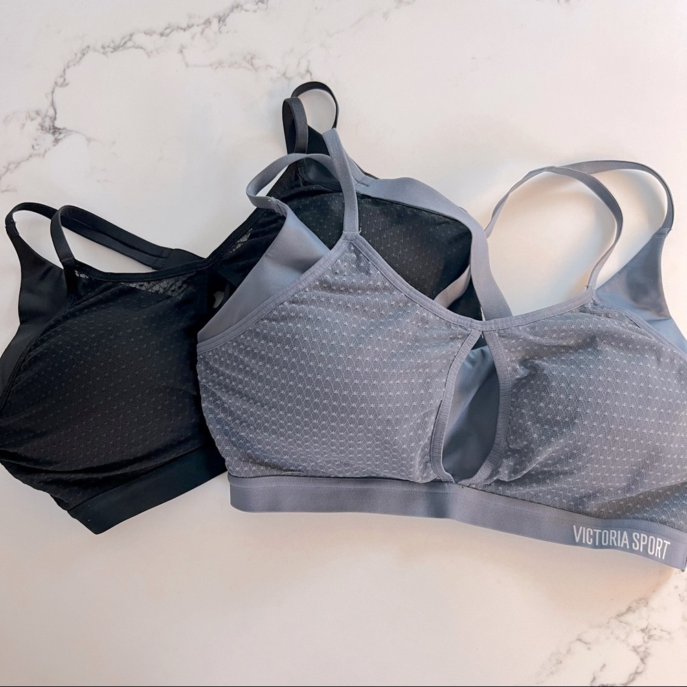 Bundle of 2 Victoria Secret lightweight sport bras.